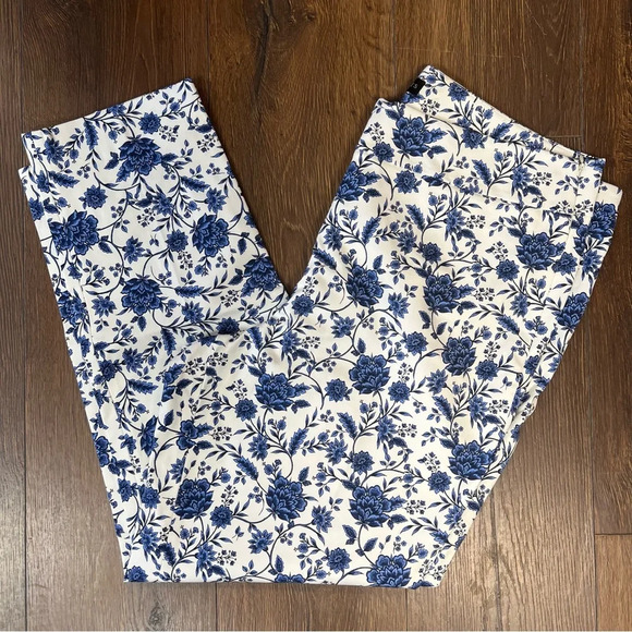 TALBOTS CHATHAM ANKLE PANTS - VIBRANT FLORAL SZ 16 - Picture 4 of 8